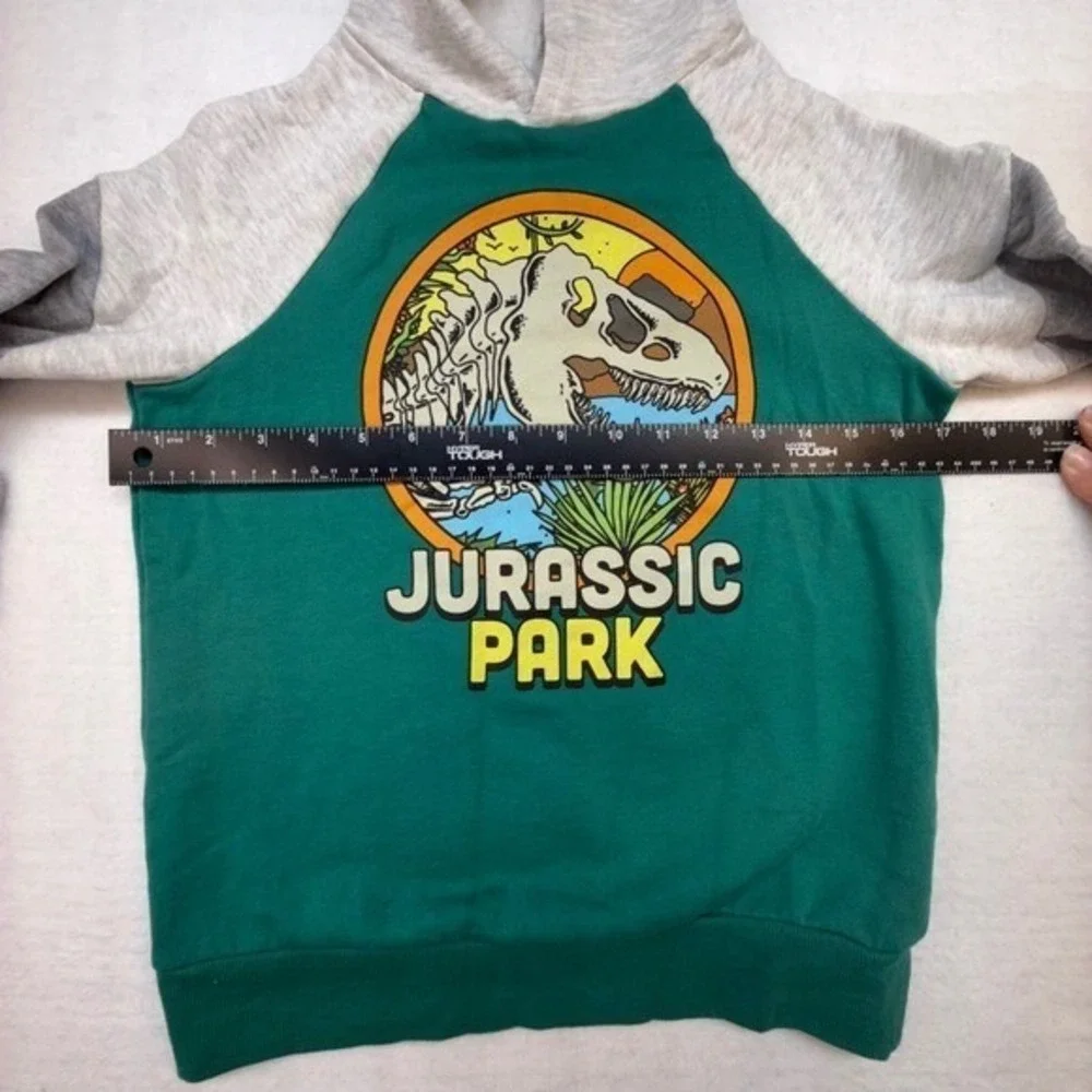 Jurassic Park T-Rex Dinosaur Sweatshirt green kids‎ size 7